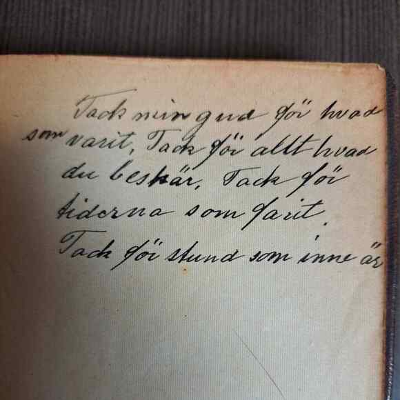 Antique 1900 Swedish Missionary Church Songbook Songs Psalms Book Soft Cover - Picture 13 of 16